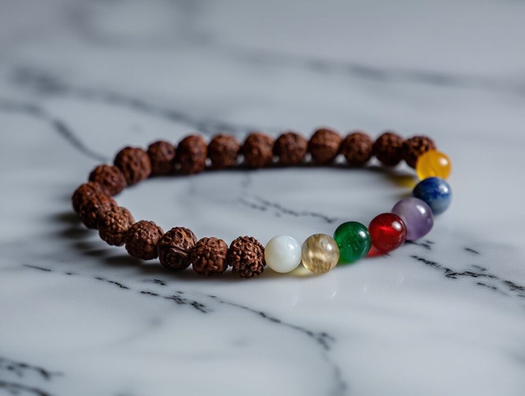7 Chakra Rudraksha Bracelet